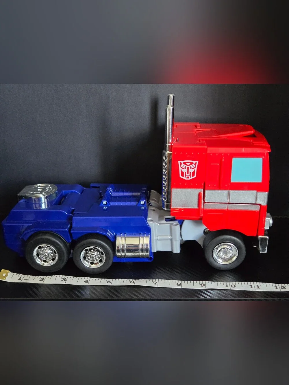 Transformers G1 Optimus Prime 12 inch Converting Lights Jada Toys No Remote RC